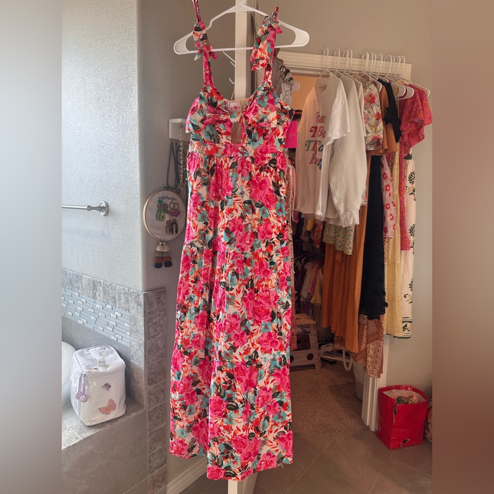 Buddy Love Vibrant Floral Maxi Dress